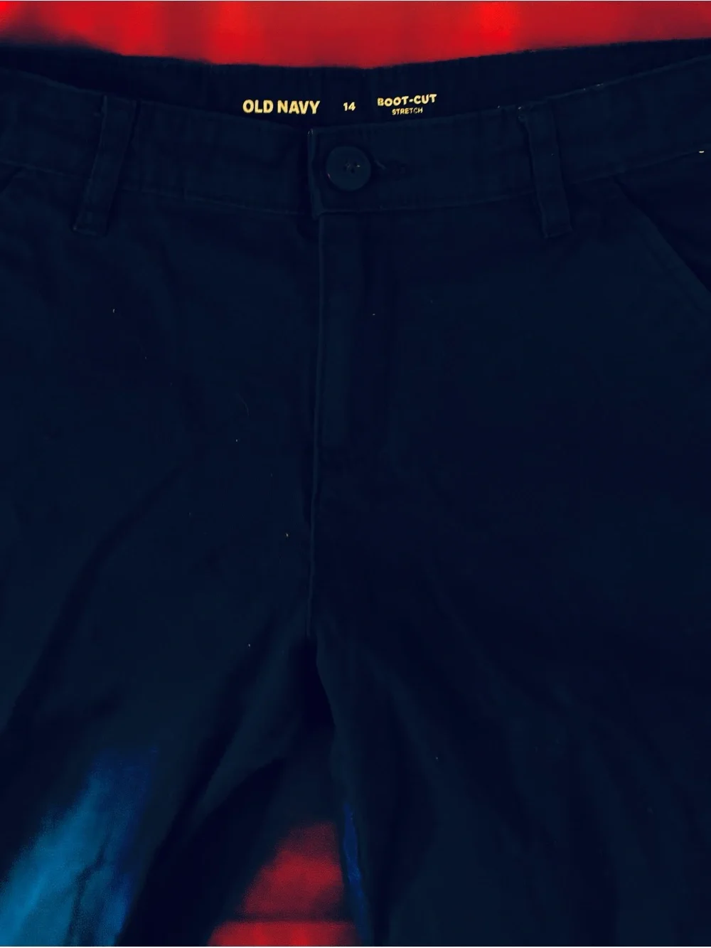 Old Navy Blue Boot-Cut Stretch Pants uniform